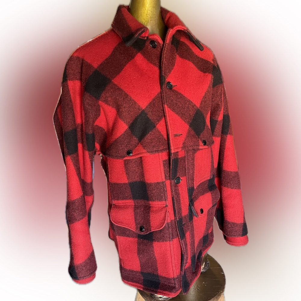 Genuine Filson flannel style 100% virgin wool coat.